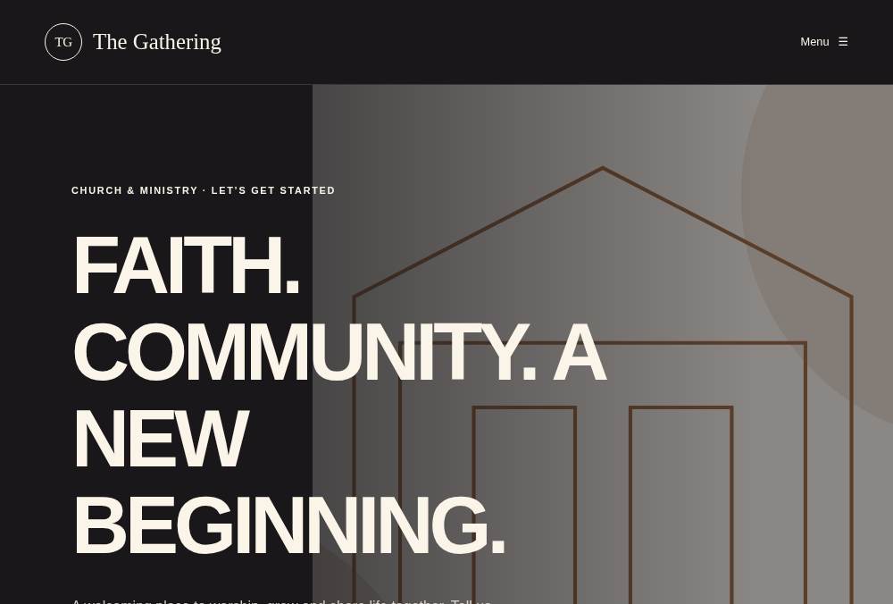Church & Ministry — Bold website preview