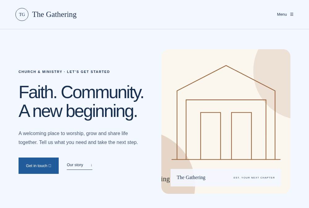 Church & Ministry — Launch website preview