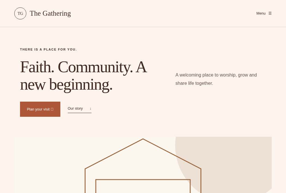 Church & Ministry — Portfolio website preview
