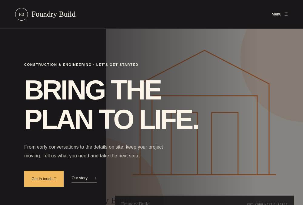 Construction & Engineering — Bold website preview