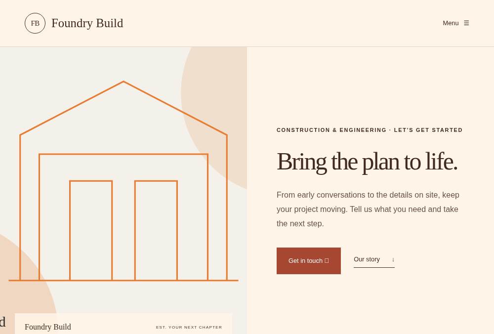 Construction & Engineering — Campaign website preview