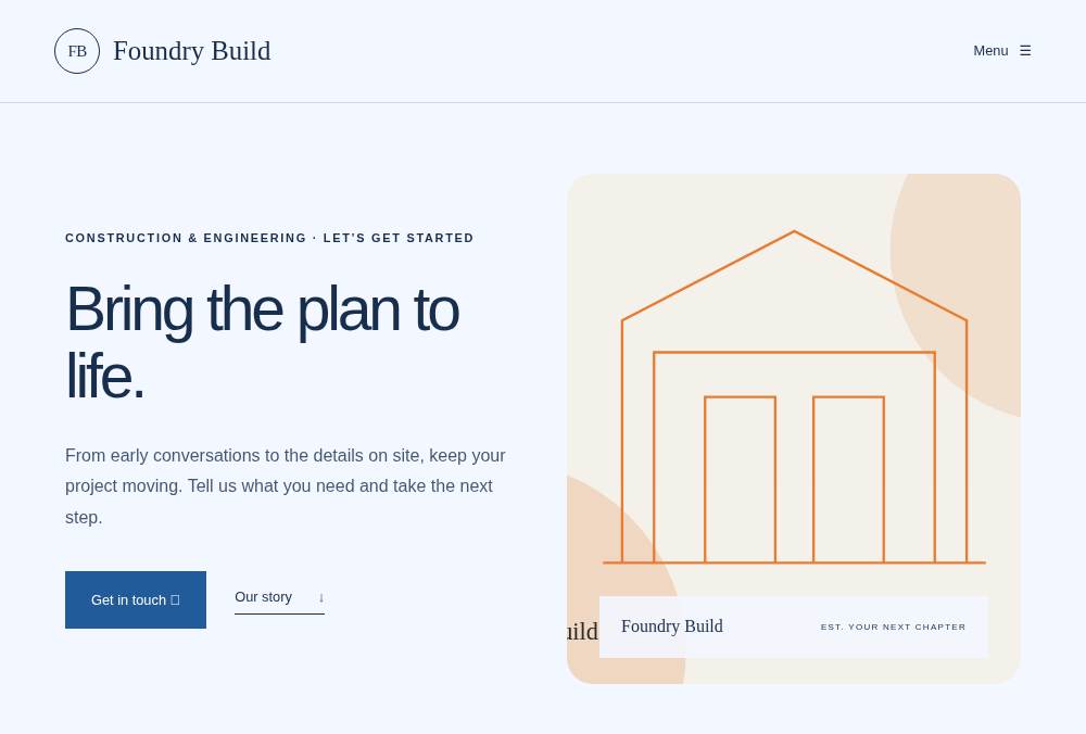 Construction & Engineering — Launch website preview