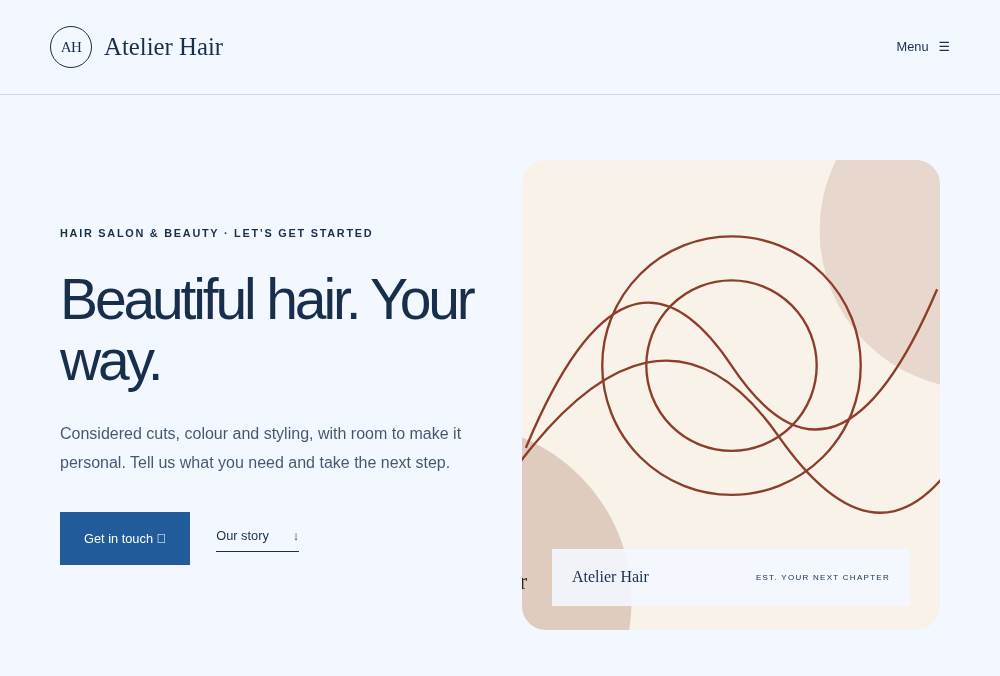 Hair Salon & Beauty — Launch website preview