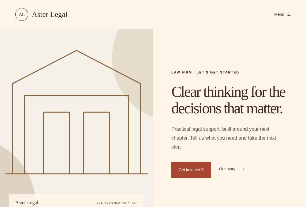 Law Firm — Campaign website preview