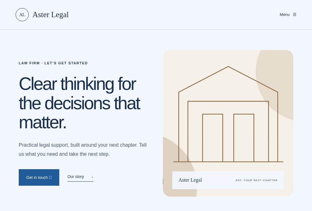 Law Firm — Launch website preview
