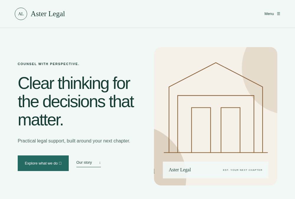 Law Firm — Minimal website preview