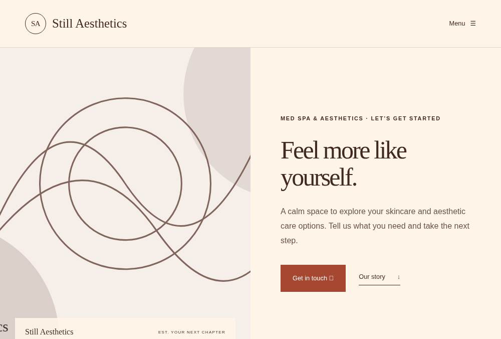 Med Spa & Aesthetics — Campaign website preview