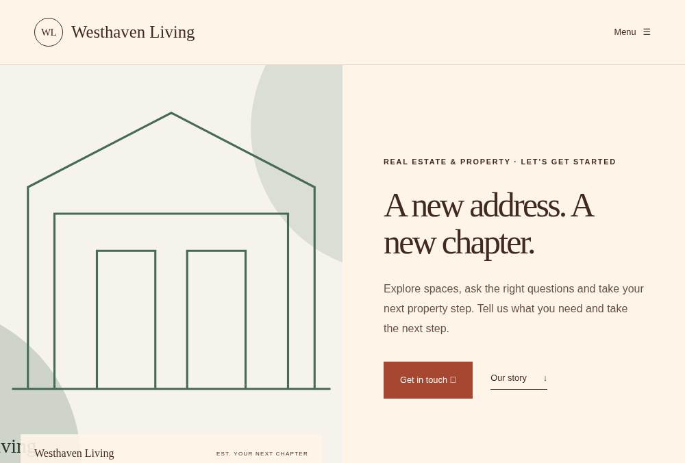 Real Estate & Property — Campaign website preview