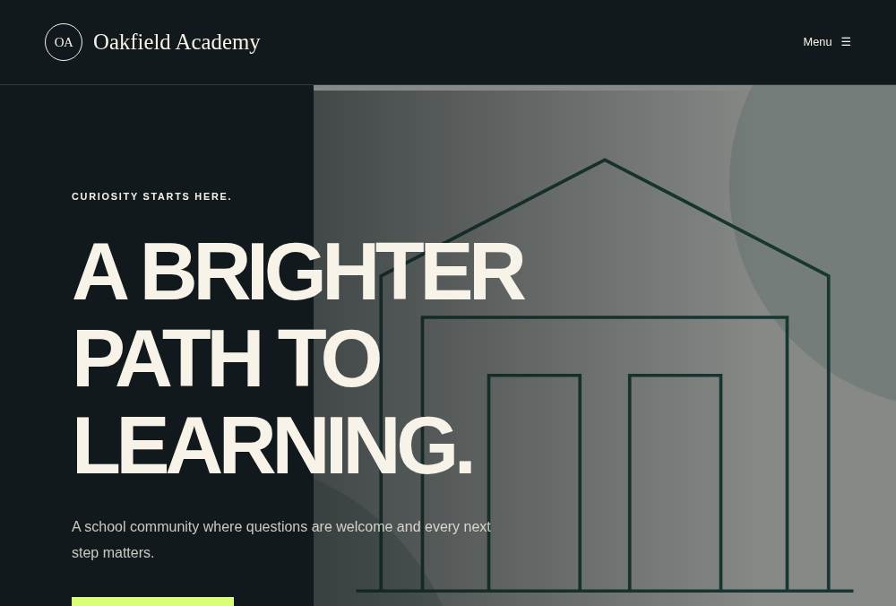 School & Academy — After Dark website preview