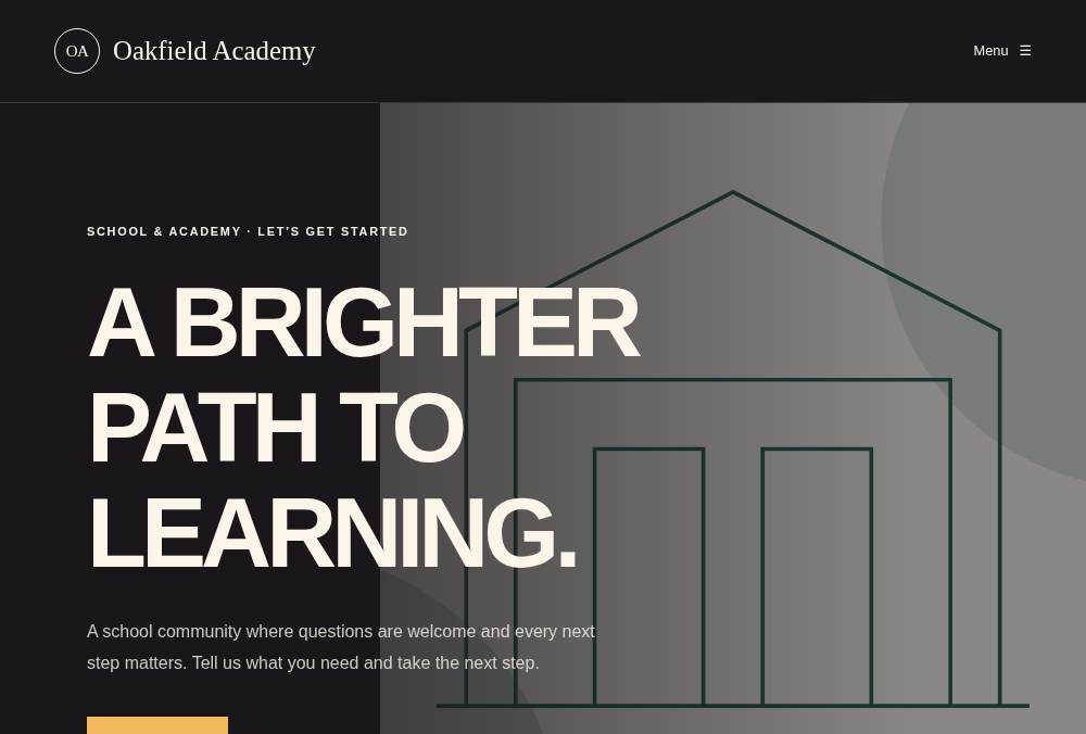 School & Academy — Bold website preview